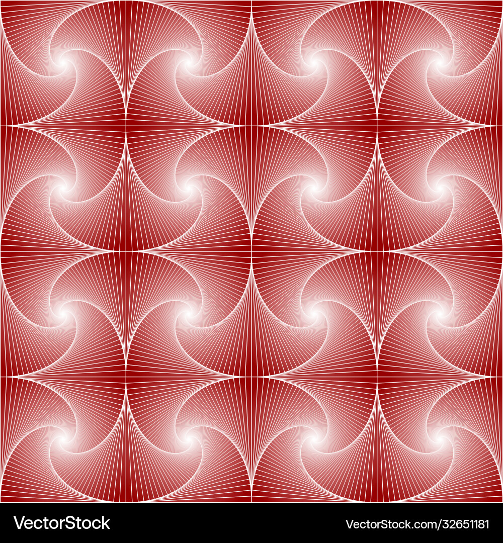 Red seamless pattern created whirls and squares Red seamless pattern created whirls and squares vector image