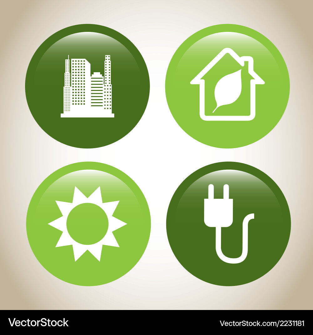 Save planet design over beige background vector image