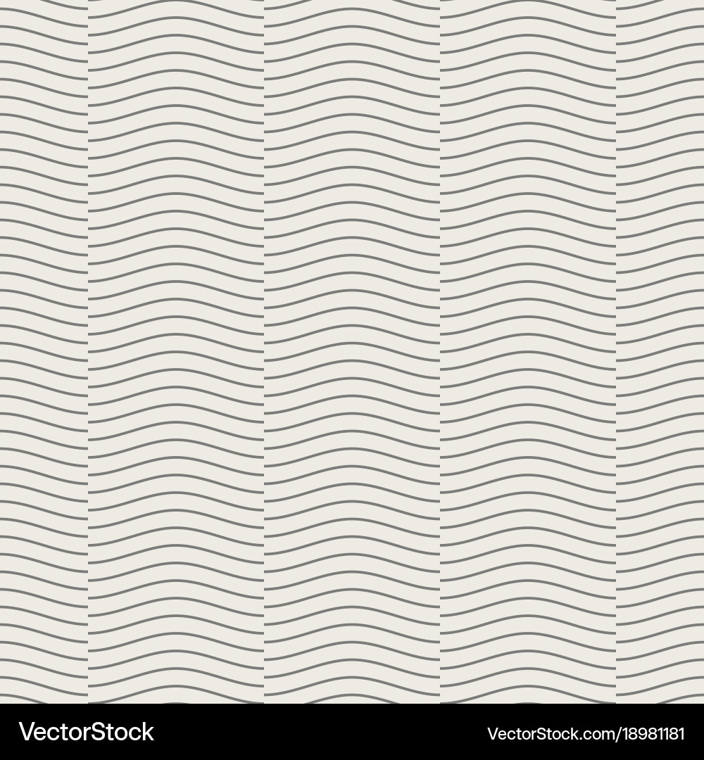 Seamless geometric pattern wave line overlap Vector Image