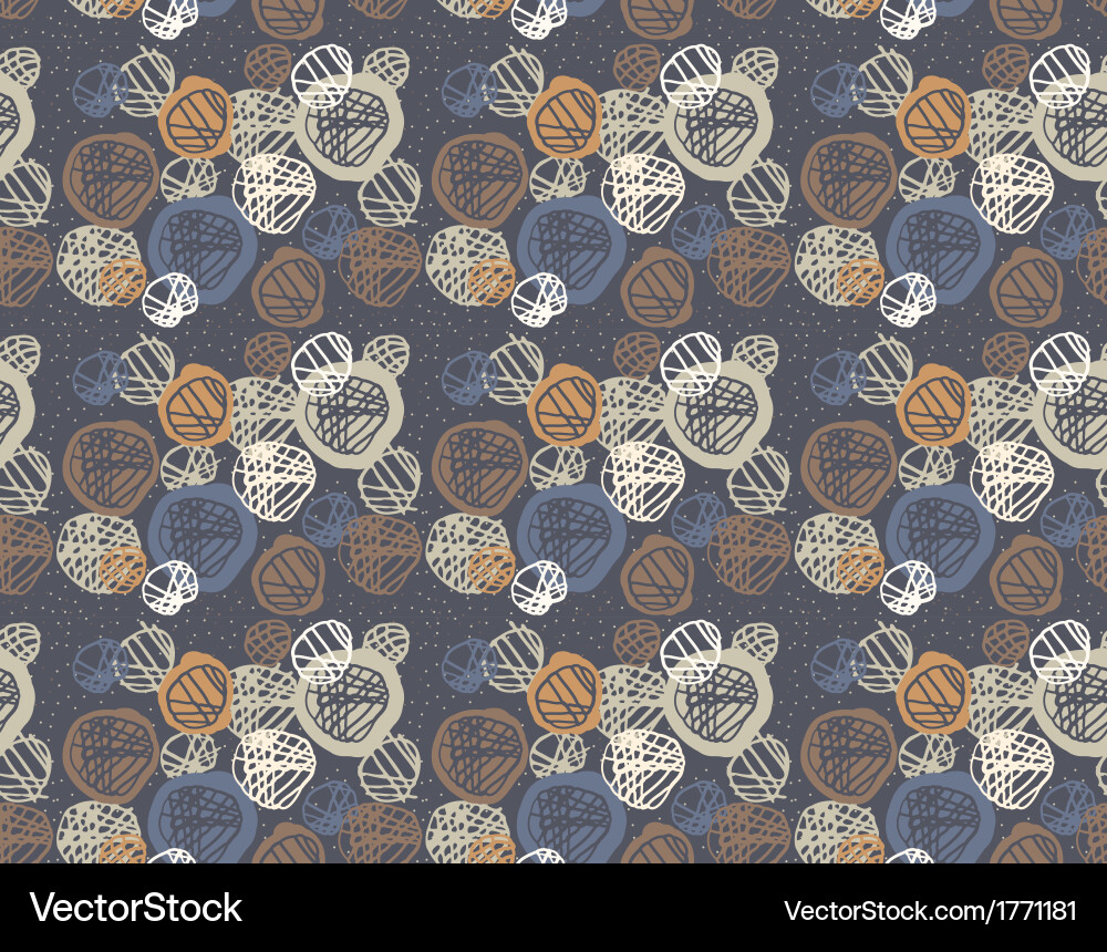 Seamless pattern of simple geometry retro-style Vector Image