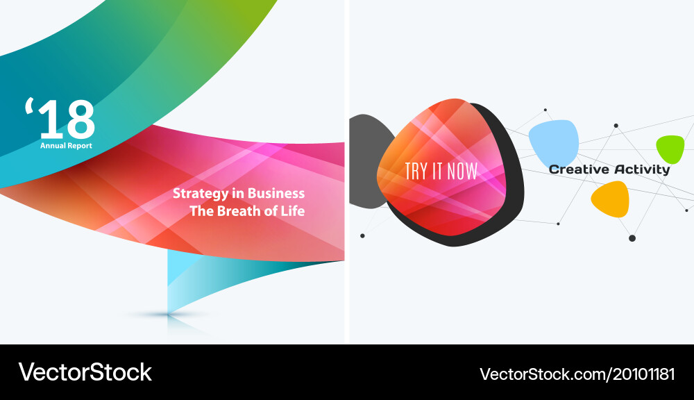 Set of abstract design for graphic template vector image
