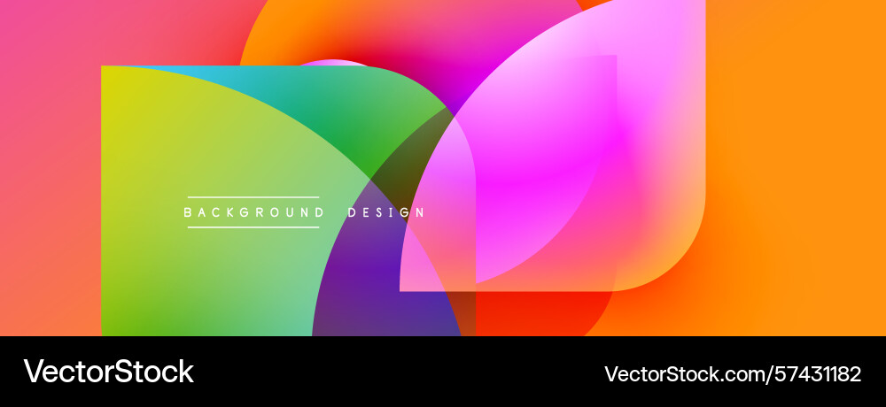 Abstract colorful shapes overlap gradient hues Abstract colorful shapes overlap gradient hues vector image
