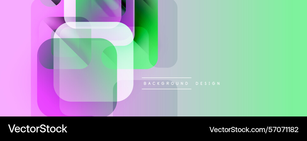 Abstract geometric shapes overlap gradient colors Vector Image