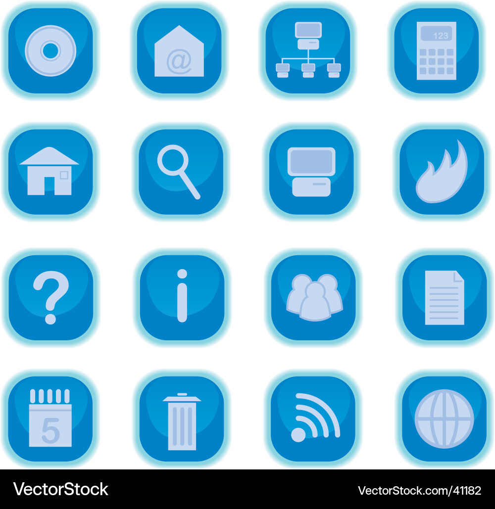 Computer icons Vector Image