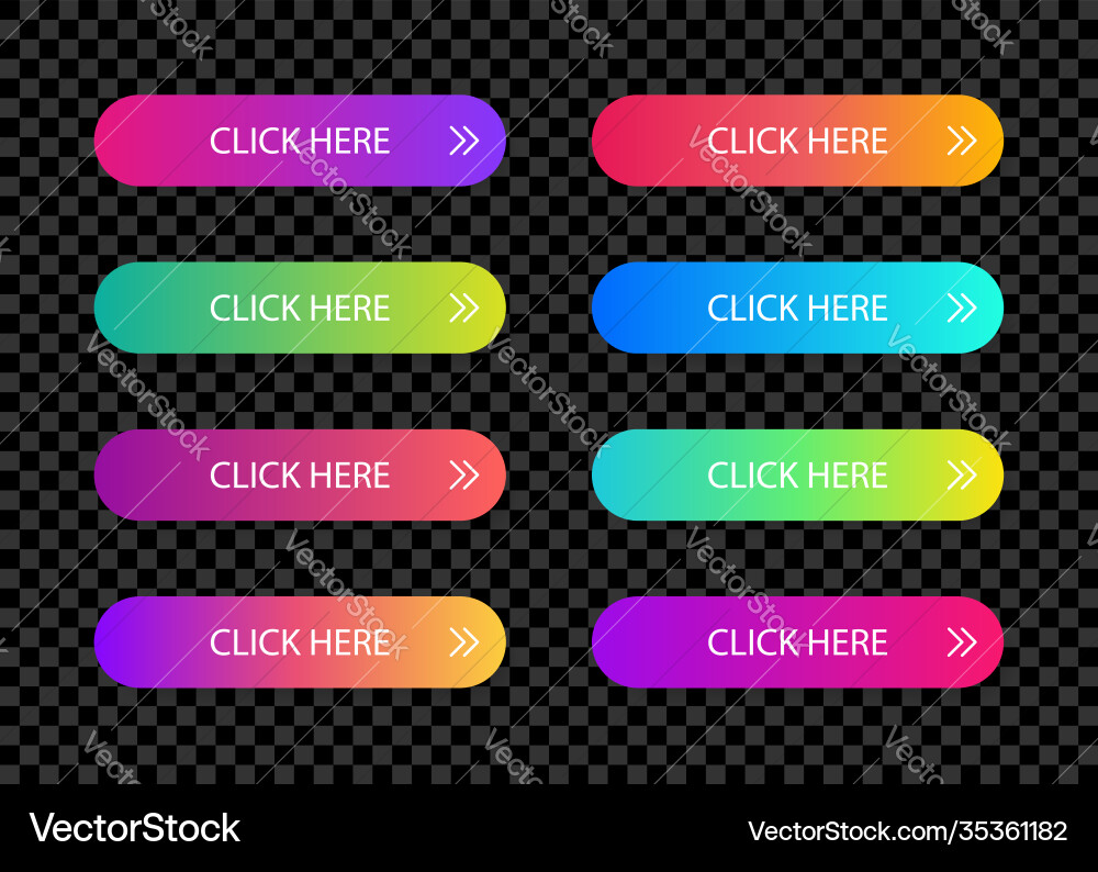 Different gradient colors and icons on white forms Different gradient colors and icons on white forms vector image