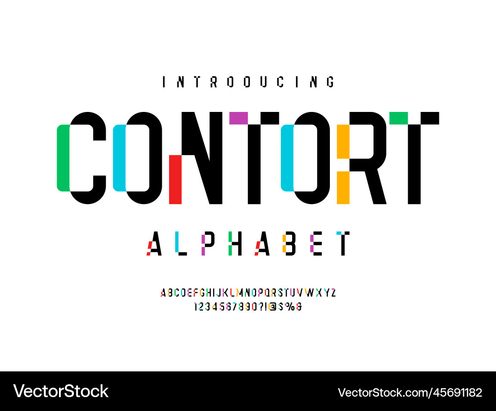 Dynamic Font Art vector image