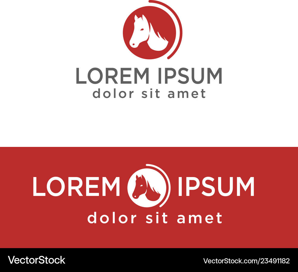 Leiter des kreativen Logos für Pferd Leiter des kreativen Logos für Pferd vektorbild