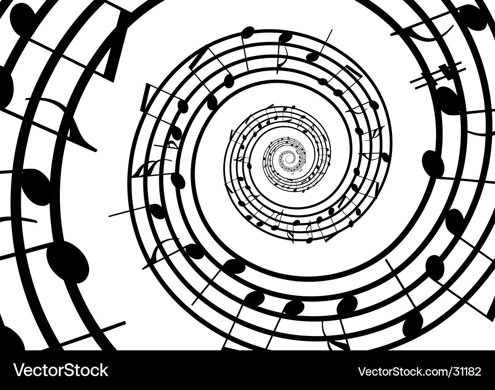 Musical Line Pattern Vector Image