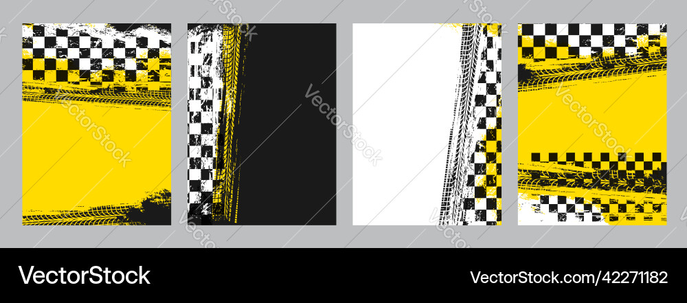 Racing Checkered Flag Background vector image