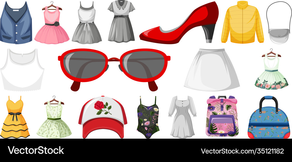 Set clothes mock up Set clothes mock up vector image