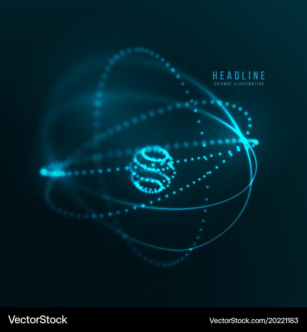 Abstract futuristic object hud element vector image