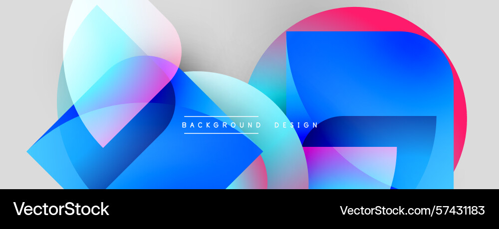 Abstract shapes overlap creating vibrant color Abstract shapes overlap creating vibrant color vector image