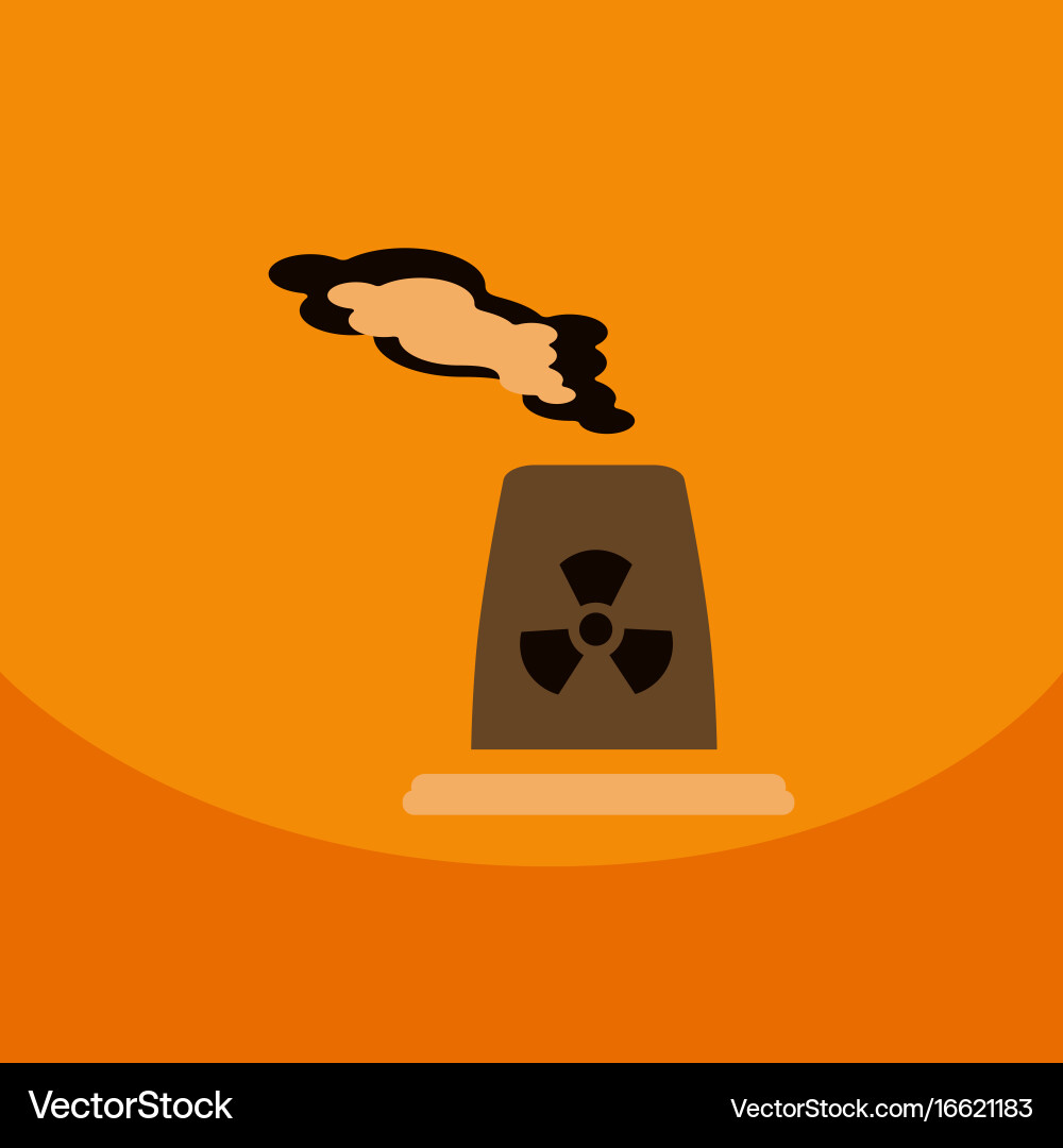 Black smoke floating from multiple smokestack Vector Image