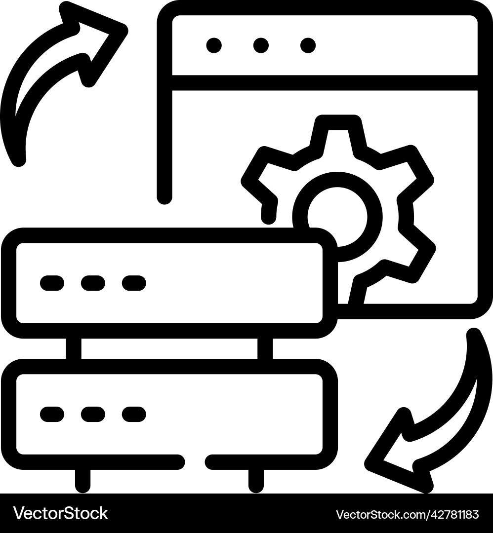 Database control vector image