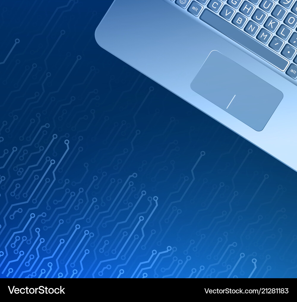 Electronic elements and computer vector image