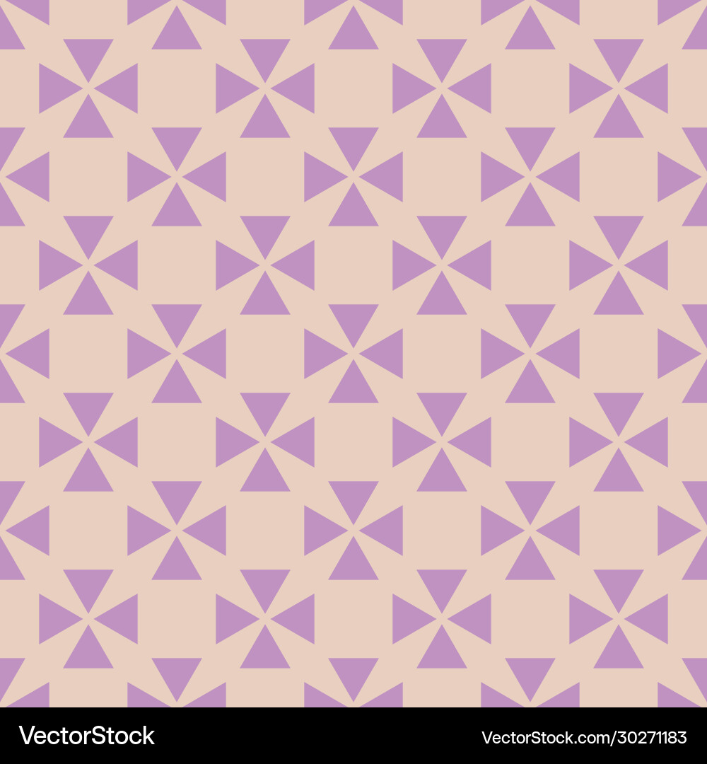 Geometric Beige and Violet Tile Pattern vector image