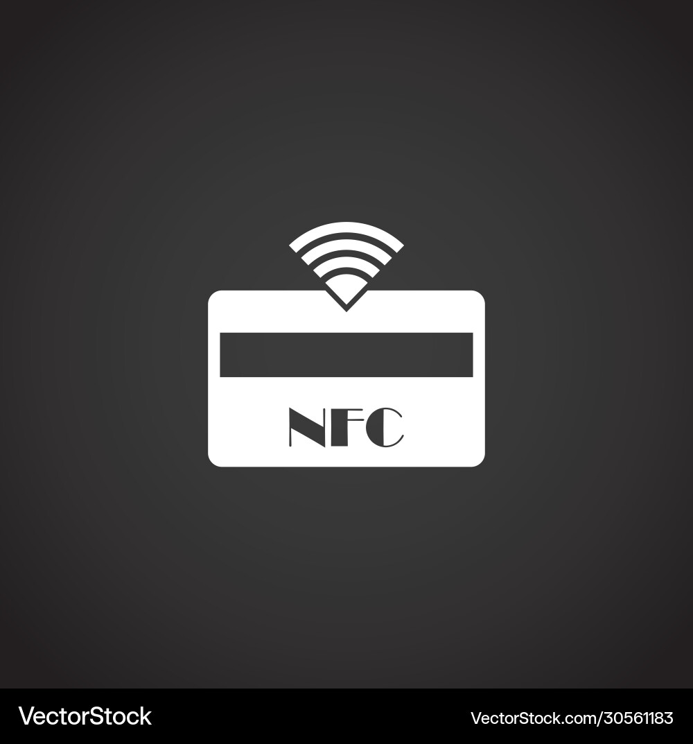 Nfc related icon on background for graphic and web Nfc related icon on background for graphic and web vector image