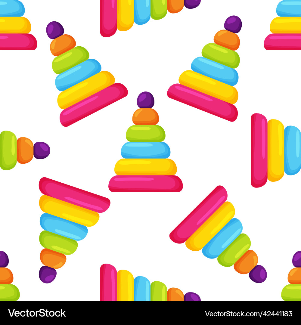 Seamless pattern from multi-colored pyramids Seamless pattern from multi-colored pyramids vector image
