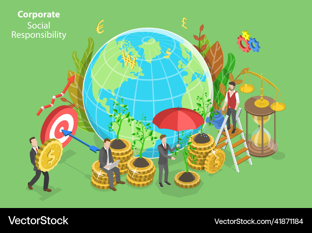 3d isometric flat conceptual Royalty Free Vector Image