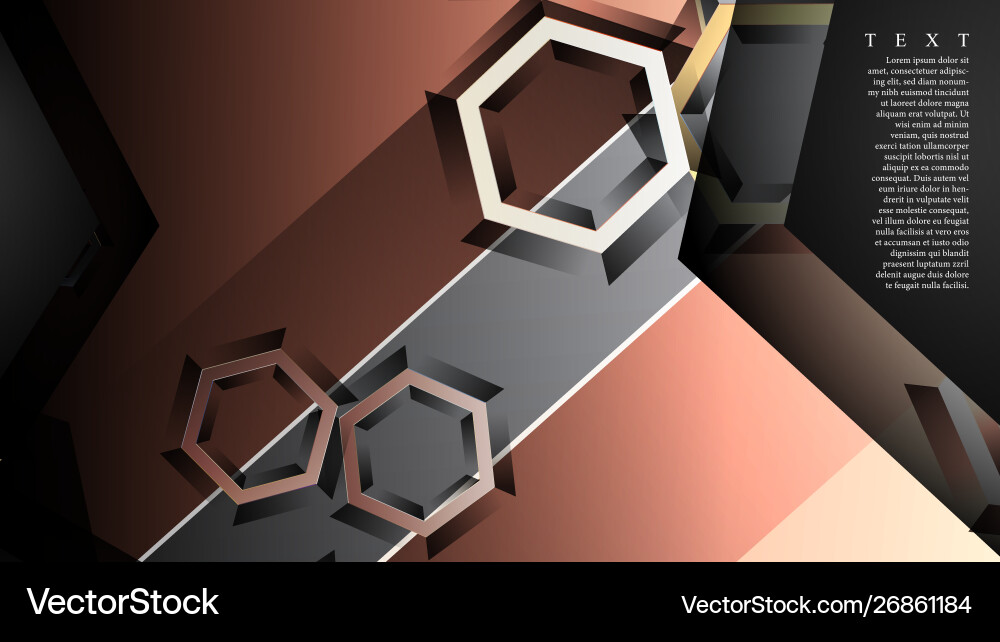 Abstract background with gradient hexagon shapes Abstract background with gradient hexagon shapes vector image
