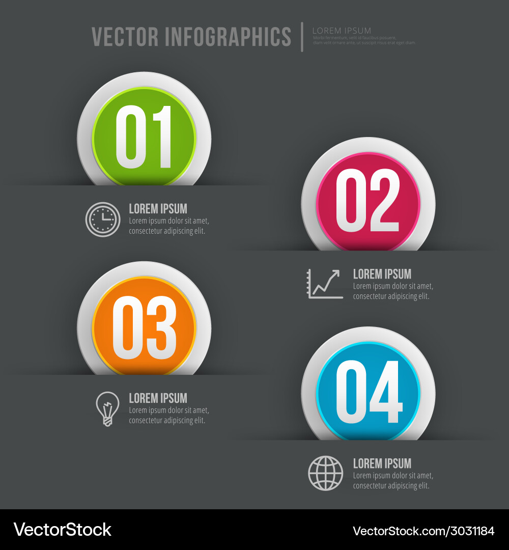 Abstract infographic design workflow layout Vector Image