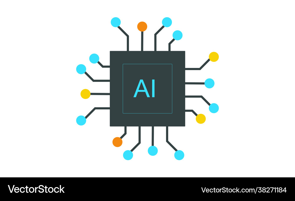 Artificial intelligence ai icon image Vector Image