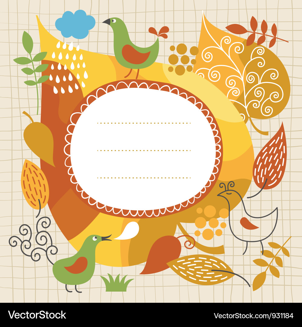 Autumnal Celebration Vector Image