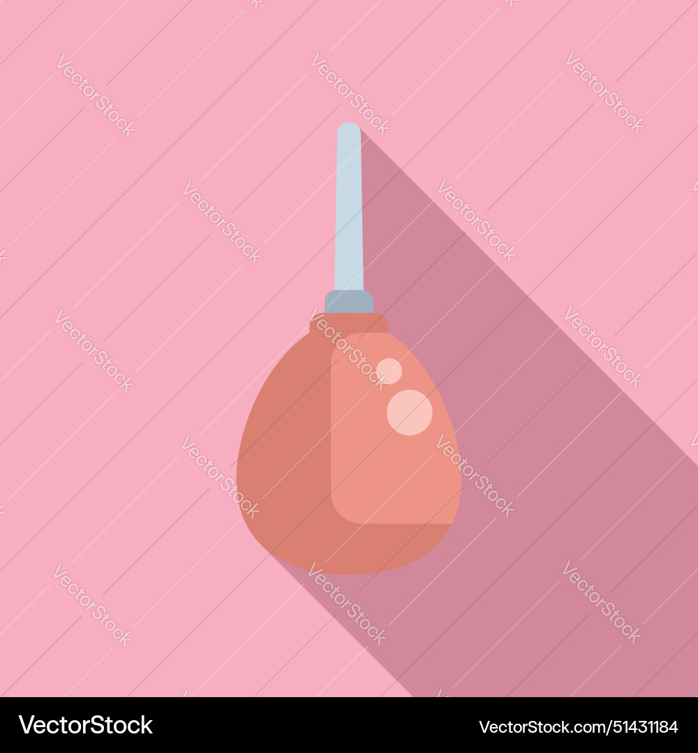 Cartoon of a rubber syringe bulb Cartoon of a rubber syringe bulb vector image