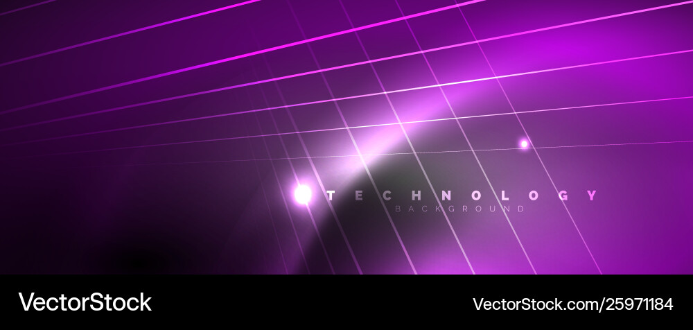 Color light with lines outer space background Vector Image