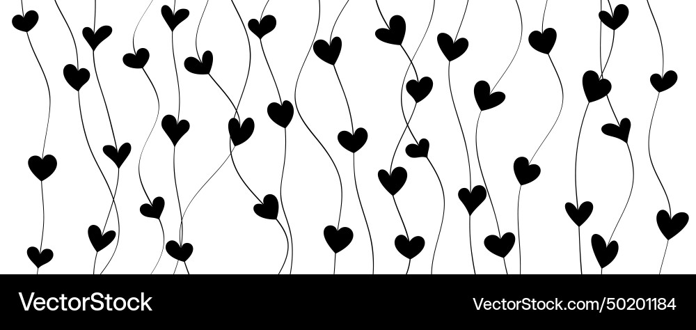 Delicate Heart Pattern Vector Image