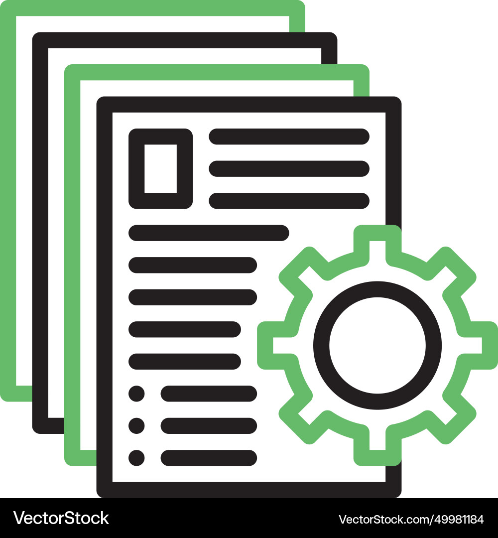 Documents management icon image Vector Image