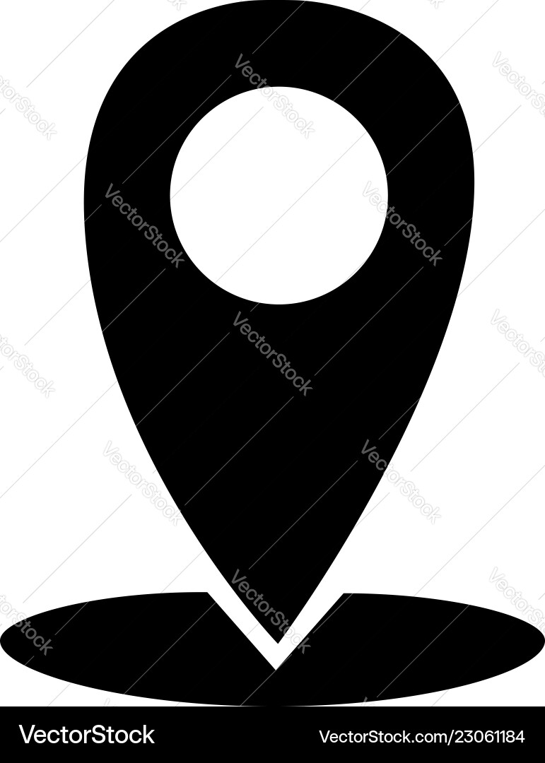 Map pointer icon isolated vector image