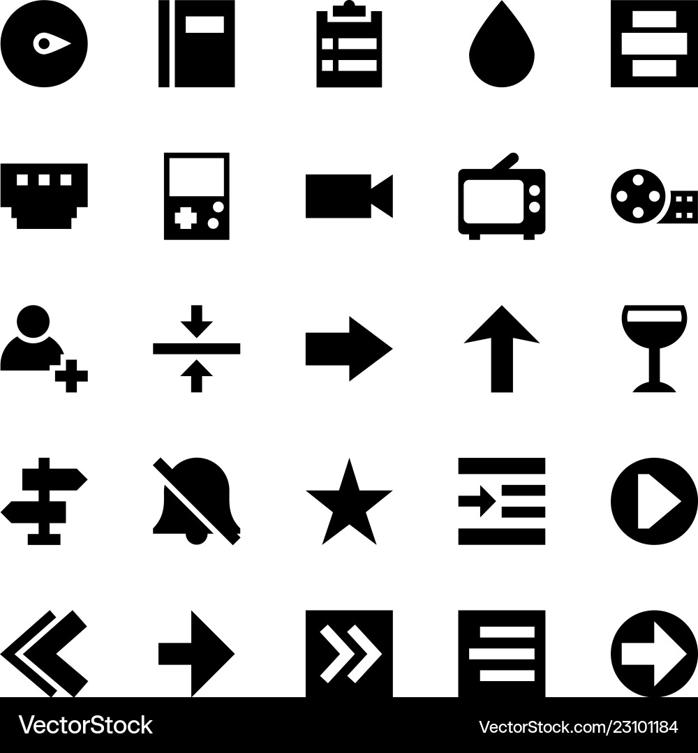 User interface set Vector Image