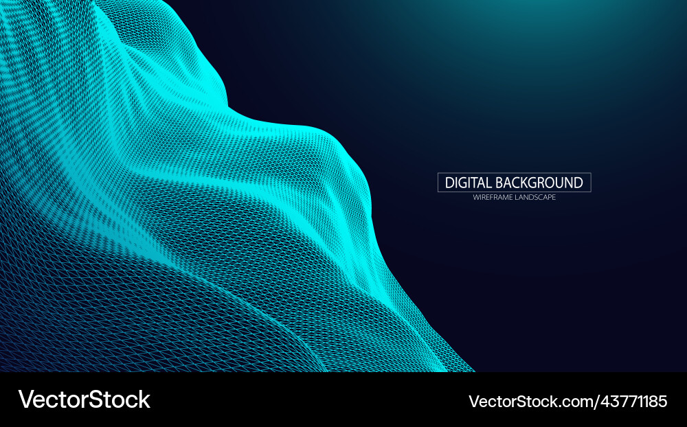 Abstract background with waves 3d surface Abstract background with waves 3d surface vector image