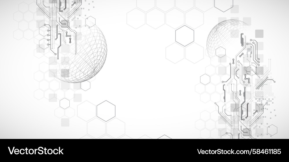 Abstract Circuit Technology Background Vector Image