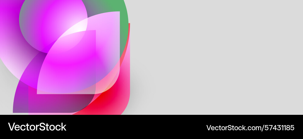 Abstract shapes overlap creating vibrant color Abstract shapes overlap creating vibrant color vector image