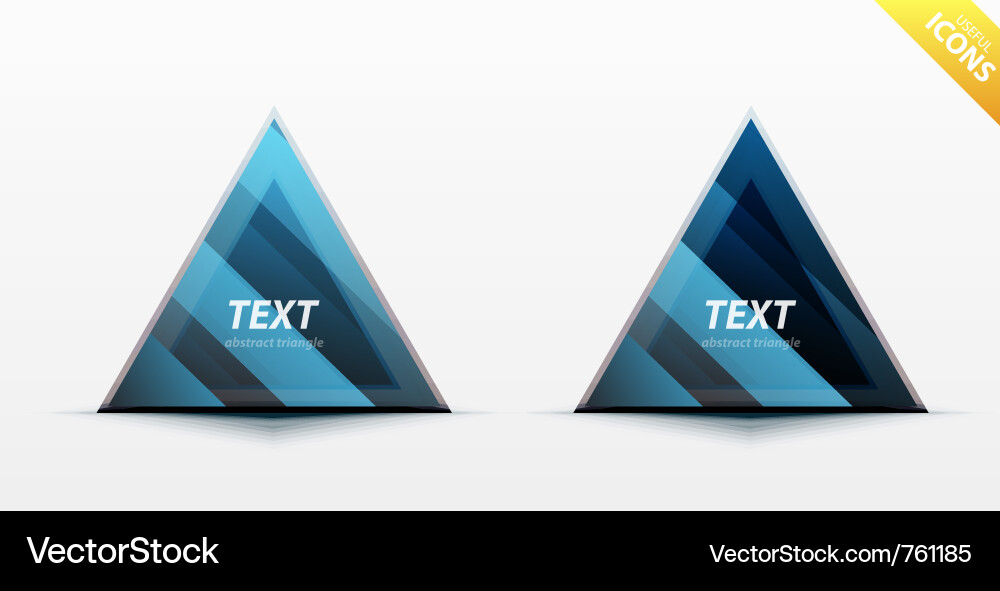 Abstract Triangle Shape Vector Image