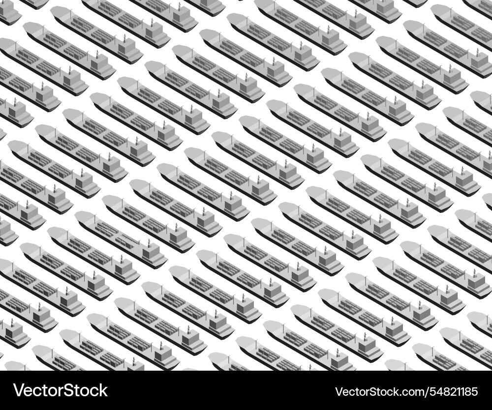 Background with many ships containers Background with many ships containers vector image
