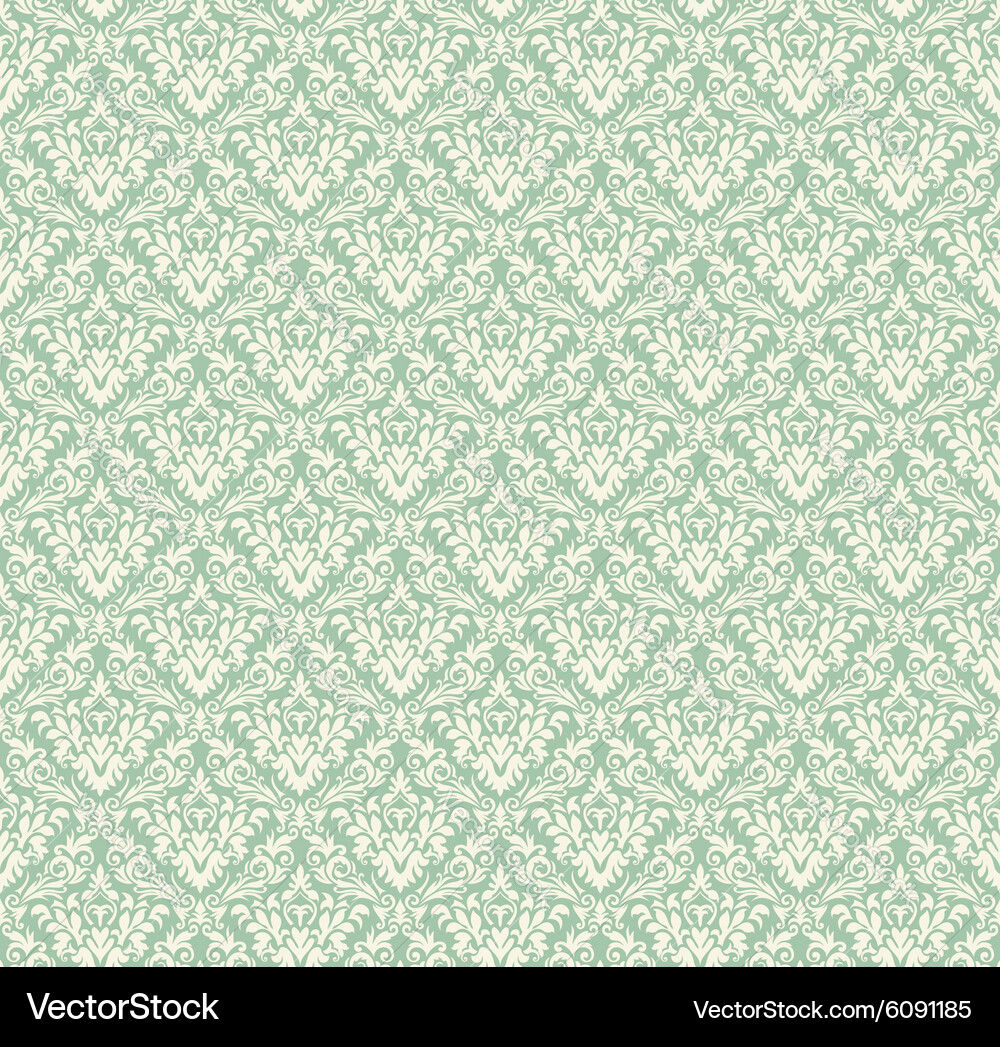 Damask seamless pattern vector image