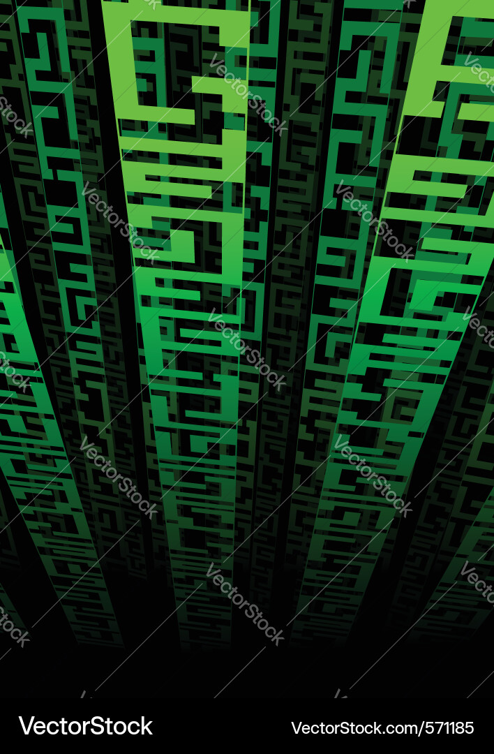 Digital Code Background vector image
