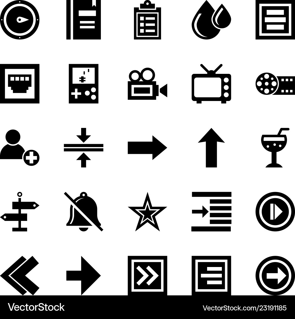 User interface set Vector Image