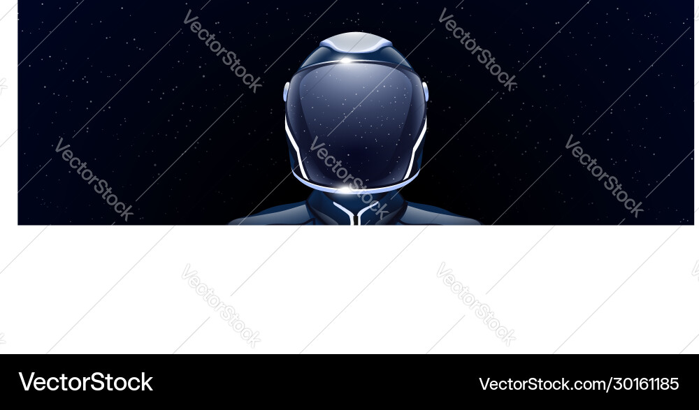 Wide image spaceman vector image