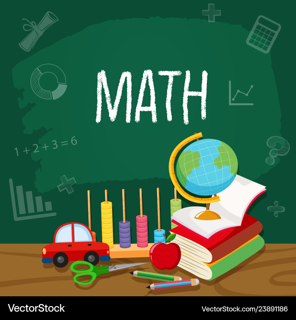 A math element template A math element template vector image