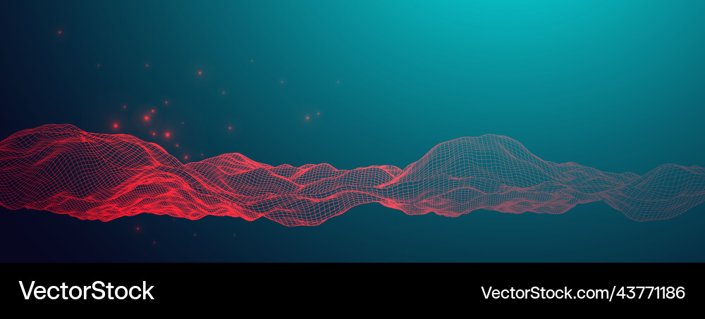 Abstract background with waves 3d surface Abstract background with waves 3d surface vector image