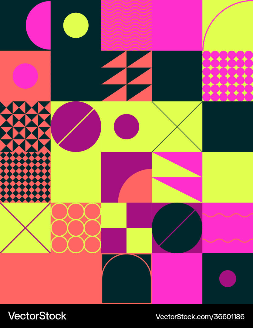 Abstract geometric pattern with transition effect Abstract geometric pattern with transition effect vector image
