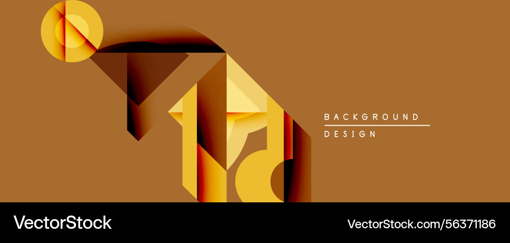 Abstract geometric shapes create layered depth Abstract geometric shapes create layered depth vector image