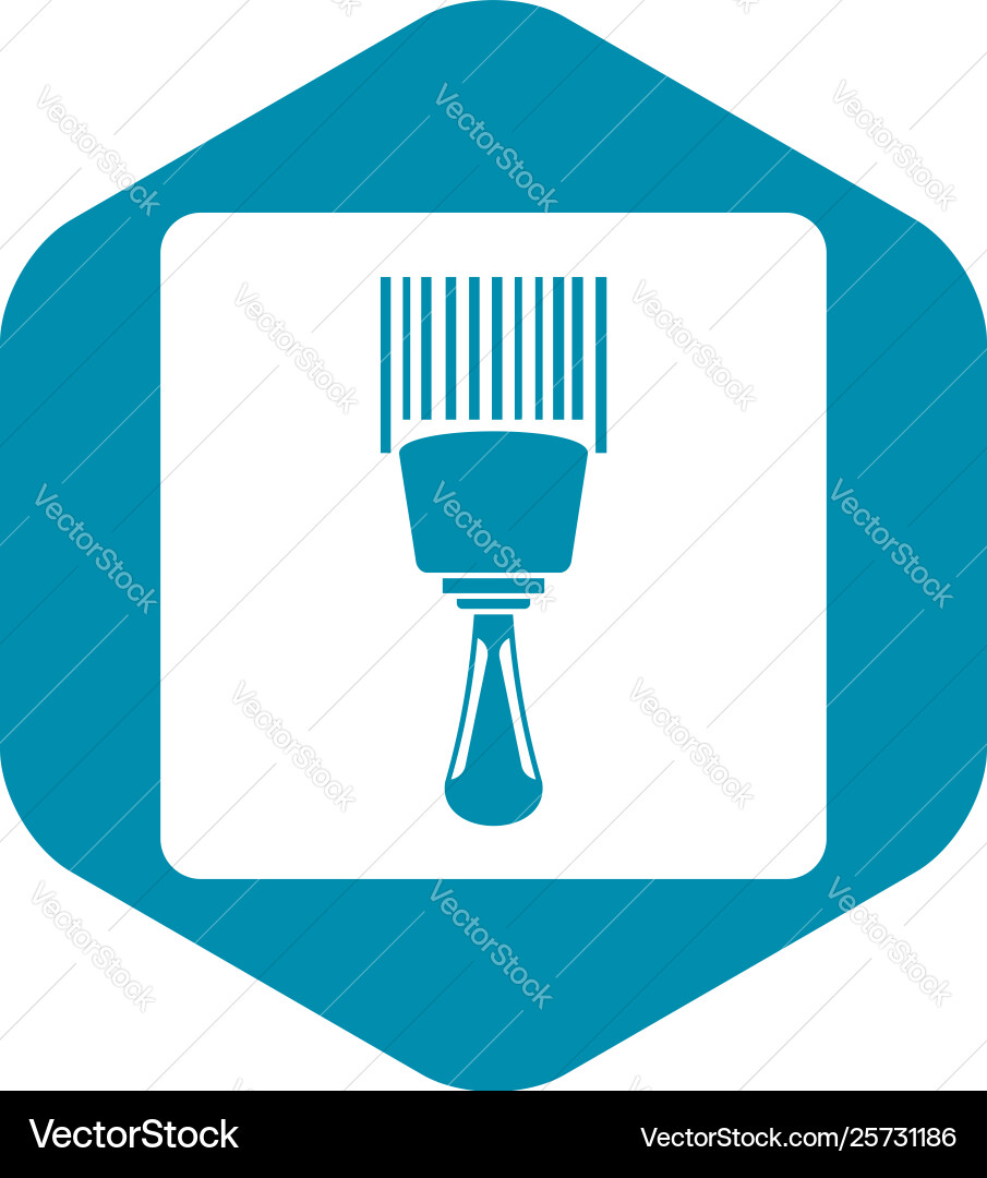Bar code scanner icon simple Bar code scanner icon simple Vector Image