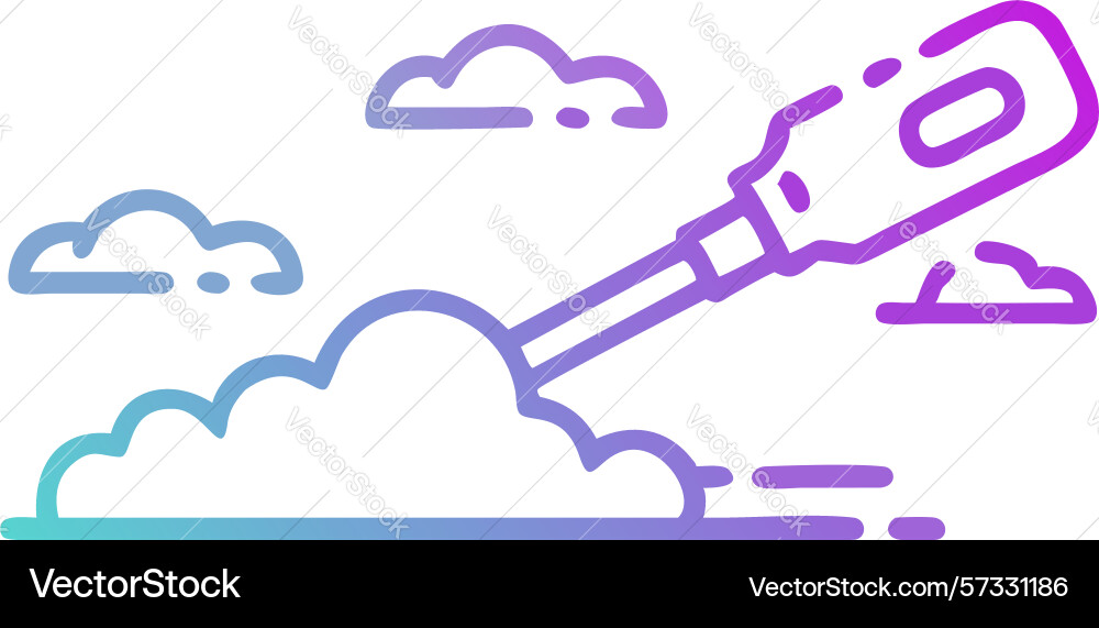 Cloud computing thermometer data center cooling vector image