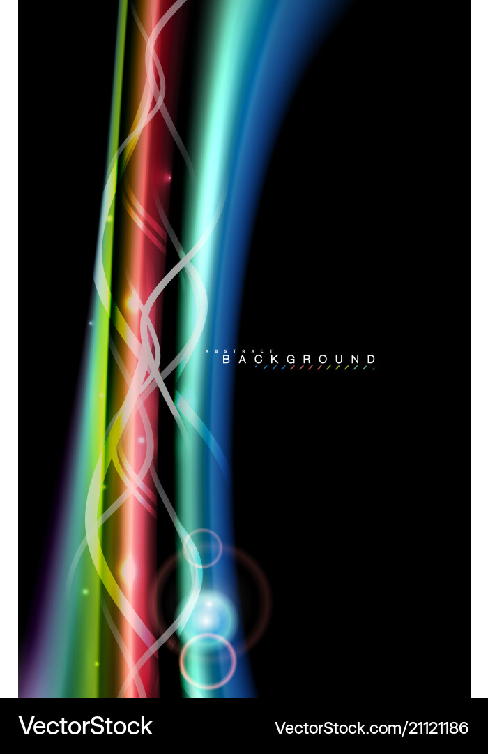 Dynamic Color Light Splash Vector Image