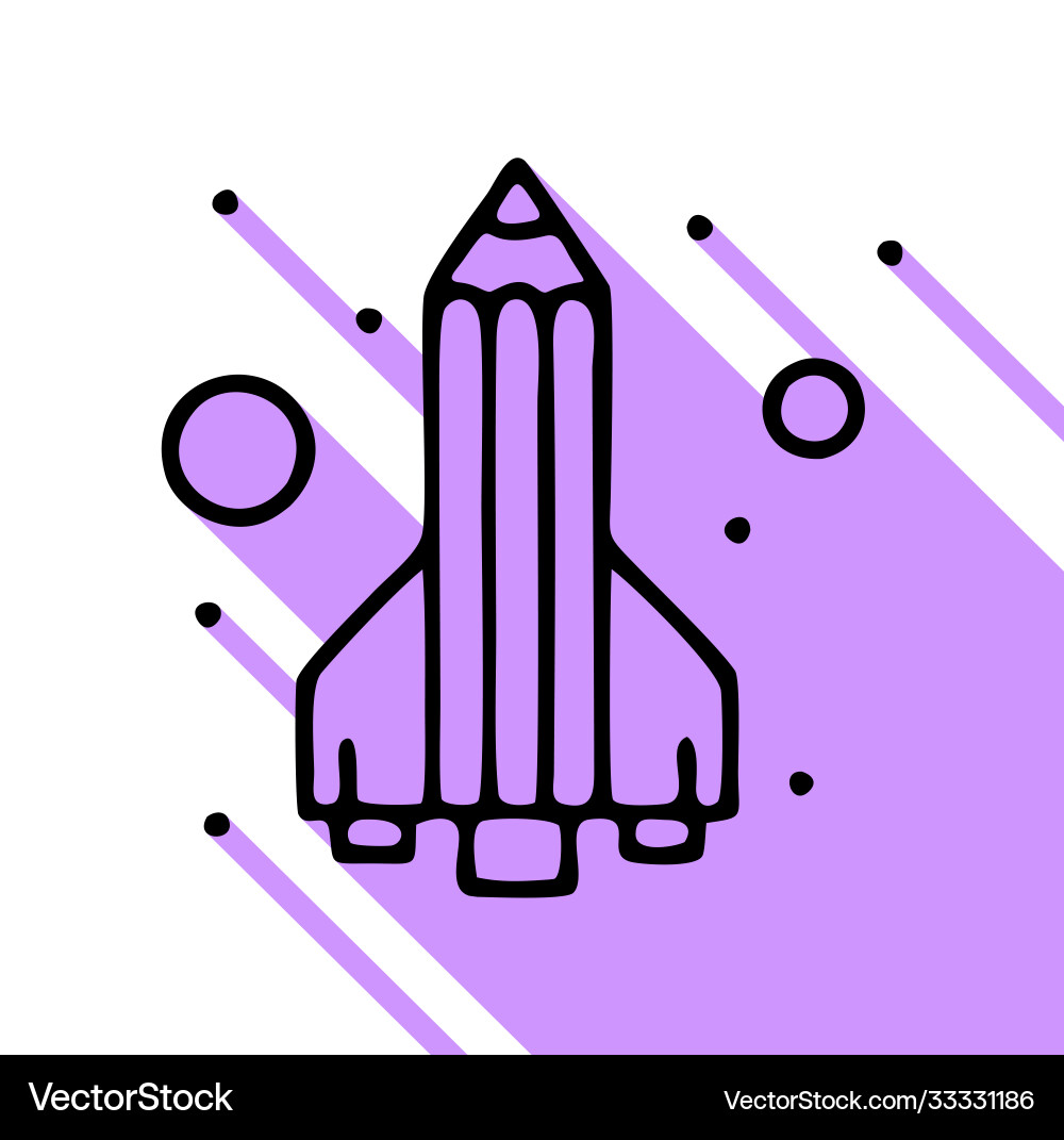 Launch icon editable stroke linear Launch icon editable stroke linear vector image